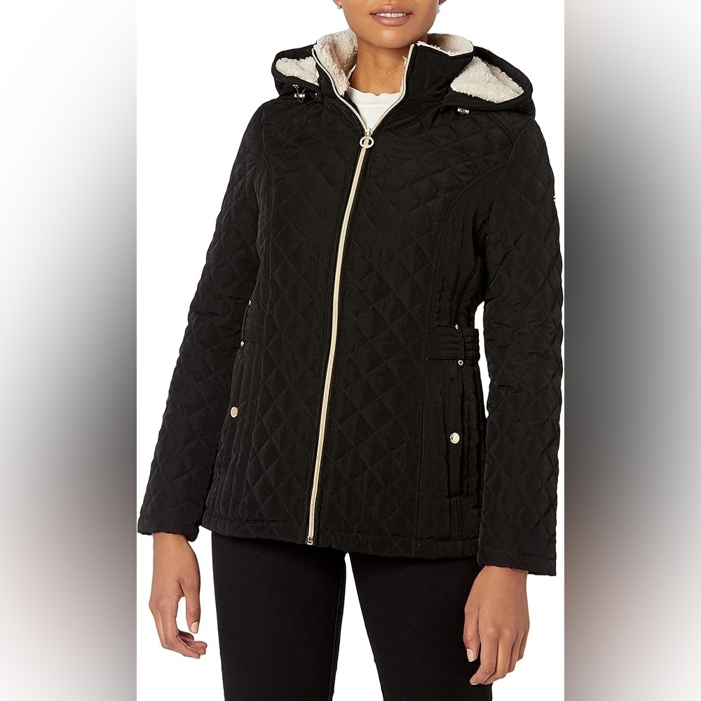 ❤️Price Drop❤️Laundry By Shelli Segal Black Diamond-Pattern Women’s Jacket